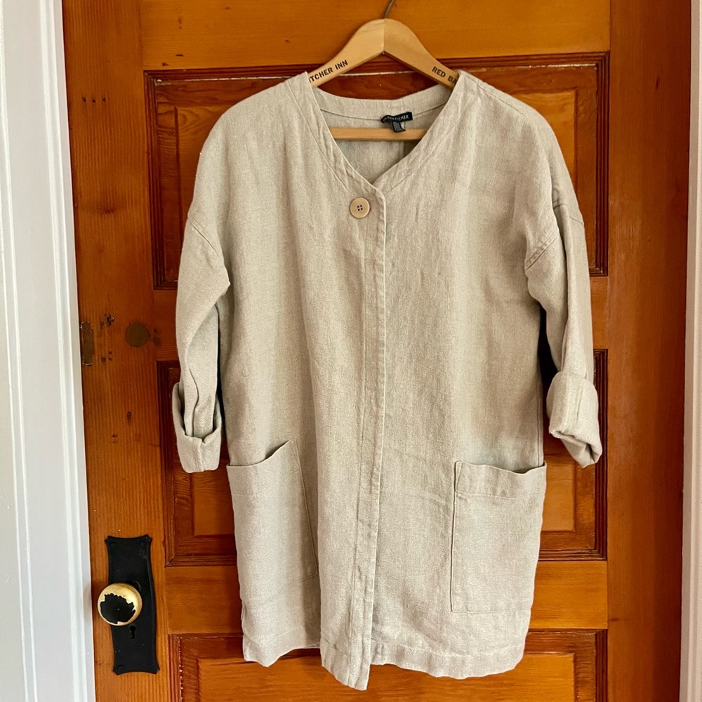 Eileen Fisher Linen Jacket/ Chore Jacket